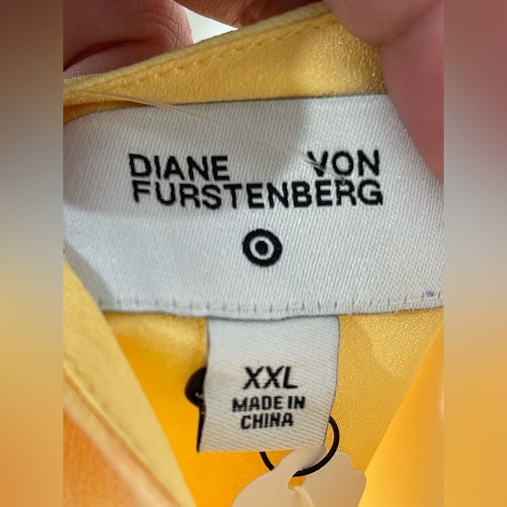 NWT Diane Von Furstenberg Sunset Pastel Tie-Dye 2 Piece Set Cami Shorts XXL - Picture 15 of 15